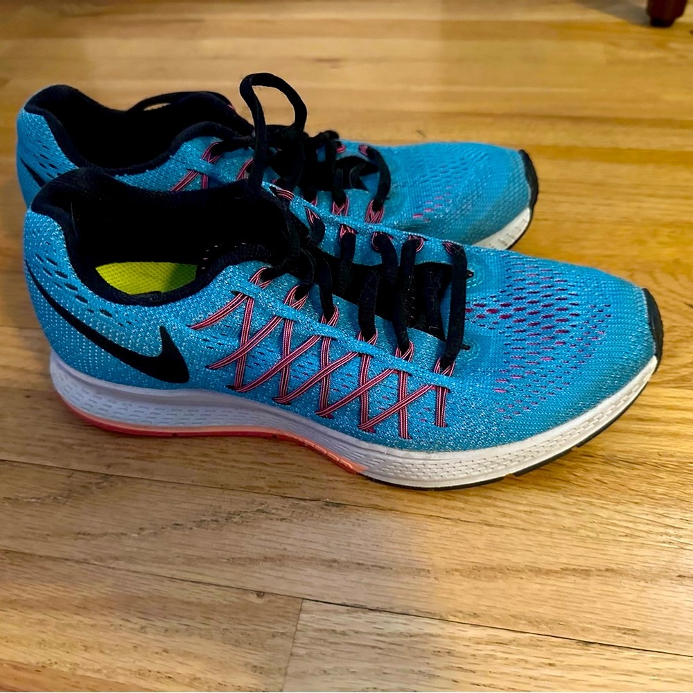 Nike Blue and Pink Running Shoes